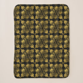 Gold Black Old Greece Meander Muster Sherpadecke