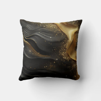 Gold Black Prinkle Kissen