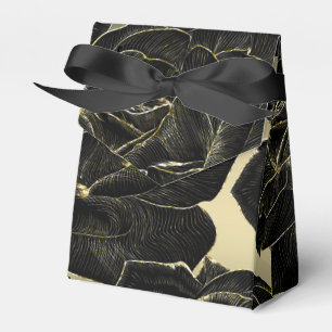 Gold & Black Rose Glamouröse Elegante Chic Party Geschenkschachtel