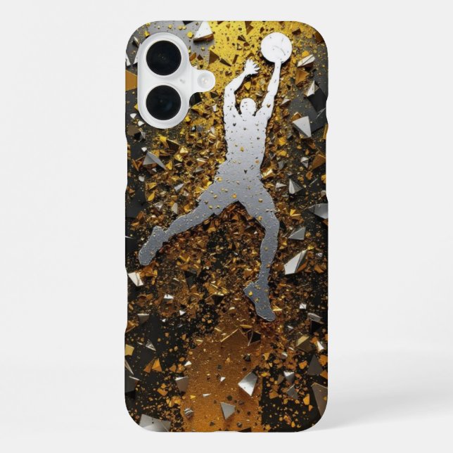  Gold & Black Slam  iPhone Hülle (Rückseite)