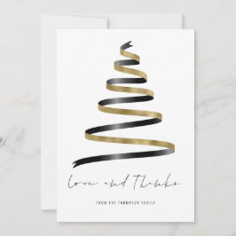 Gold Black Tree 2026 Kalender Liebe Dank Karte