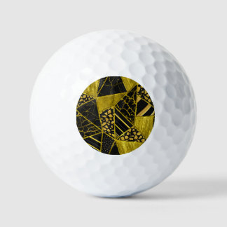 Gold Black Triangle Texusion Golfball