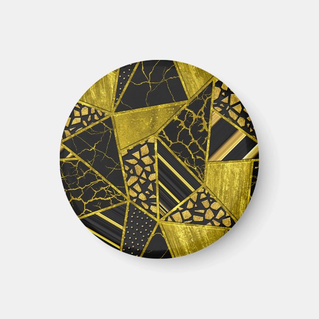Gold Black Triangle Texusion Magnet (Vorne)