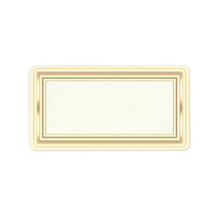 Gold Blank Address Labels Adressaufkleber