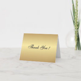 Gold Blank Dankeschön Karten