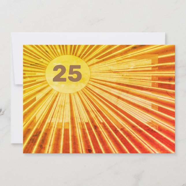 Gold Blast Birthday Card Karte (Vorderseite)
