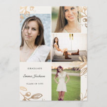 Gold Blätter 4 Foto Grad Bekanntgabe