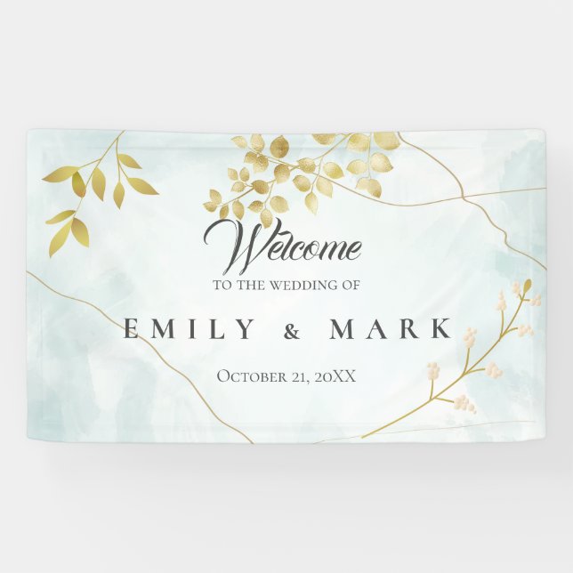 Gold-Blätter Banner (Horizontal)