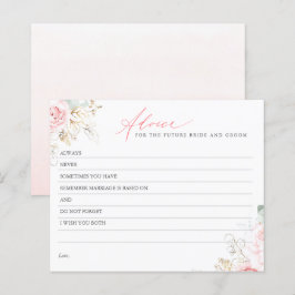 Gold Blätter Grüne Elegante Rosa Adventure Card