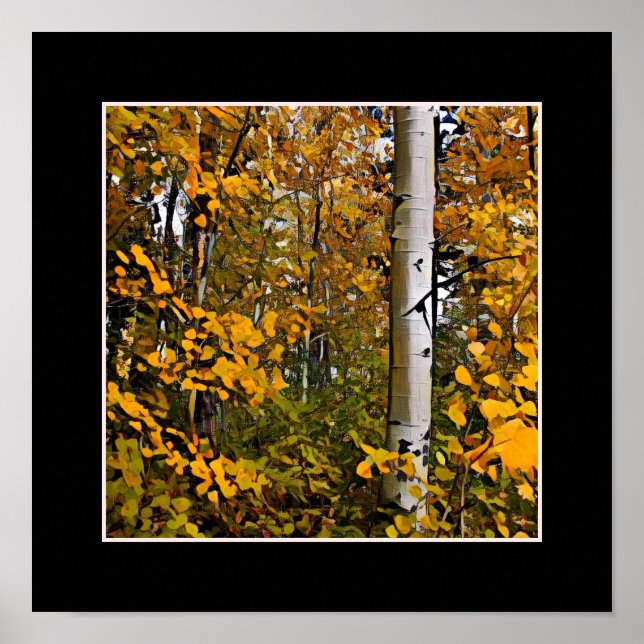 Gold-Blätter Poster (Vorne)