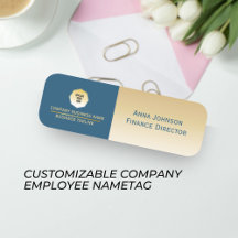 Gold & Blau, kundenspezifisch Personalisiertes Unt