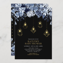 Gold & Blau | Lights Boho chic Baby Dusche