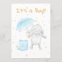 *~* Gold Blauer Sonnenschirmdusche Einladung