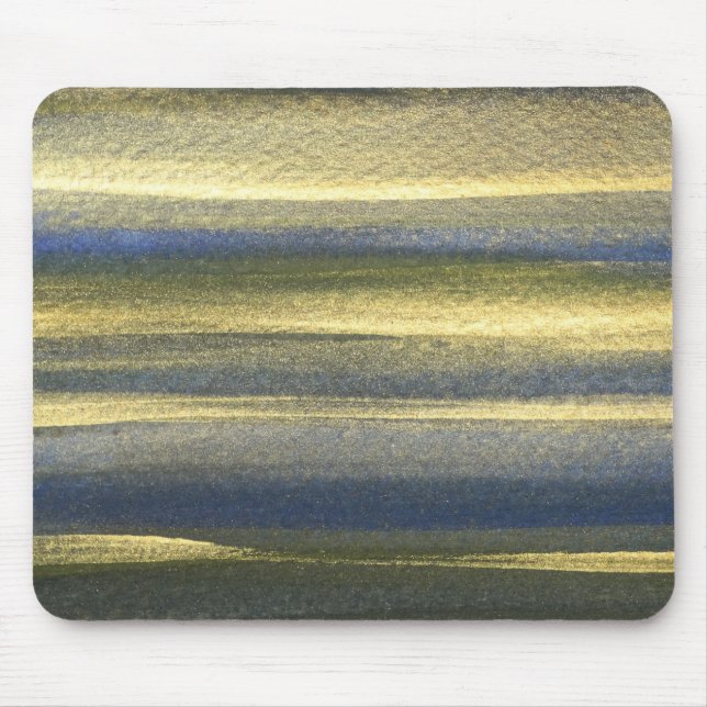 Gold Blue Lines Mousepad (Vorne)