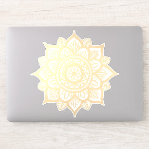 Gold Blume Mandala Aufkleber