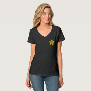Gold-Blume mit Diamanten T-Shirt