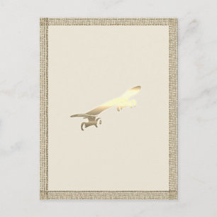 Gold Board Skateboard Kinder Postkarte