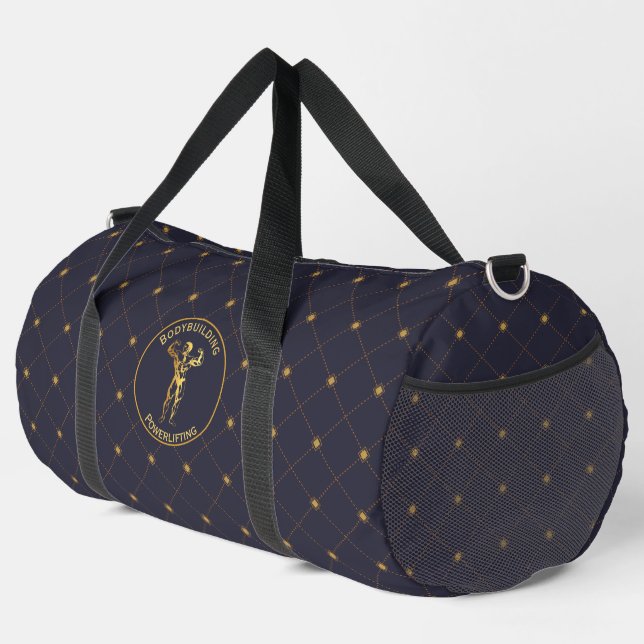 Gold-Bodybuilding und Power-Header-Duffle Duffle Bag (Rechte Ecke)