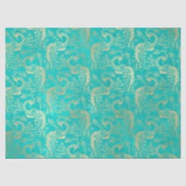 Gold-Boho-Friedenstruppen auf dem Wasserfall Seidenpapier