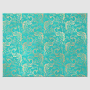 Gold-Boho-Friedenstruppen auf dem Wasserfall Seidenpapier