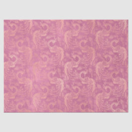 Gold-Boho-Friedenstruppen auf rosa Decoupage Seidenpapier