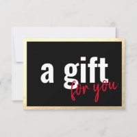Gold Border Black Gift Certificate Einladung
