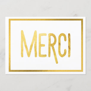 Gold Border Merci Custom Vielen Dank Karten