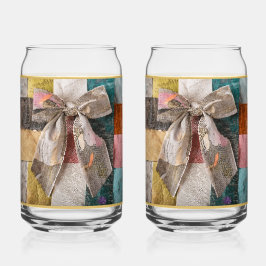 Gold Bow Soda Glass Dosenglas