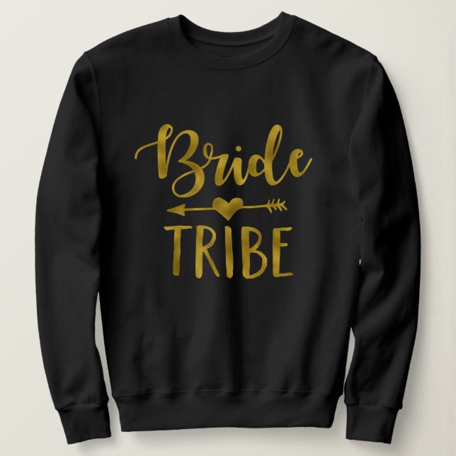 Gold Bride Tribe Junggeselinnen-Abschied Sweatshir Sweatshirt (Design vorne)