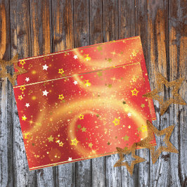 Gold bringt Glitzern und Rotlicht Seidenpapier