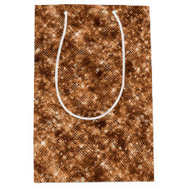 Gold Bronze Confetti Glitzer Mittlere Geschenktüte