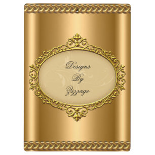 Gold Bronze Plaque Chain Add Business Name Klemmbrett