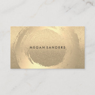 Gold Brushed / Lux Glitzer Business Card Visitenkarte