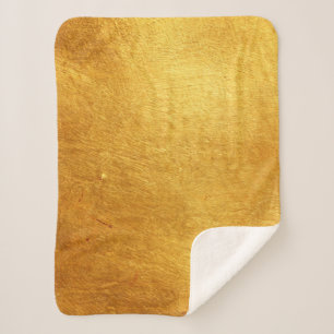 Gold Brushed Metal Sherpadecke