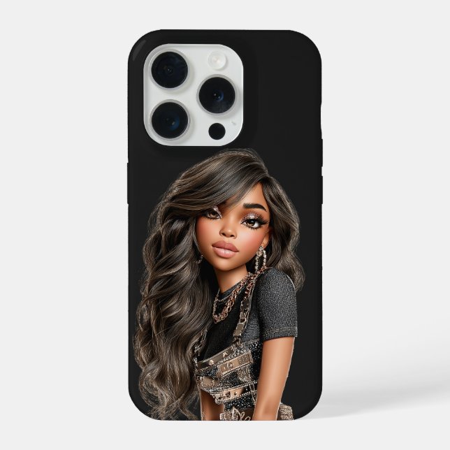 Gold Buckle Editorial Phone Case iPhone Hülle (Rückseite)