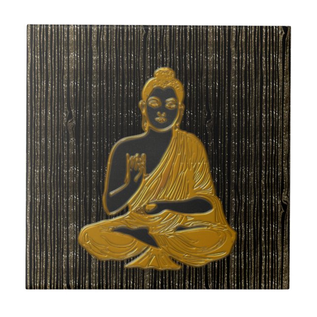 Gold Buddha Fliese (Vorderseite)