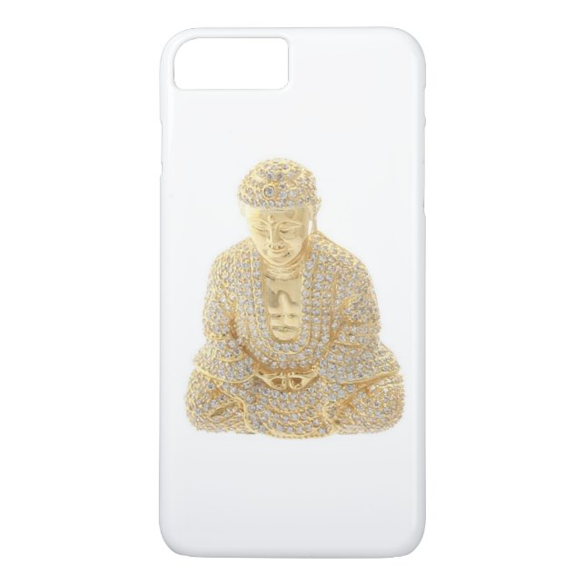 Gold Buddha Kristall Case-Mate iPhone Hülle (Rückseite)