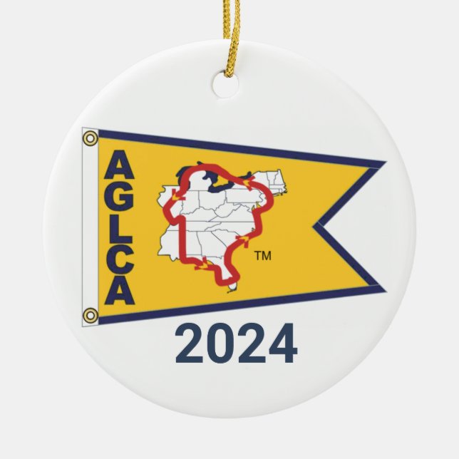 Gold Burgee (2024) Keramik Keramik Ornament (Vorne)