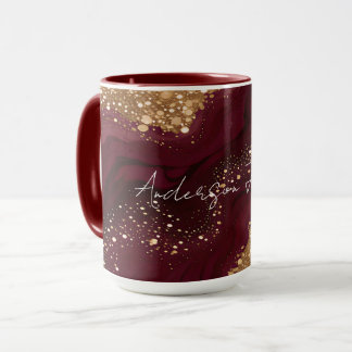Gold Burgund Luxus-Trend-Kollektion Tasse