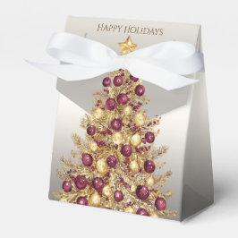 Gold Burgund Weihnachtsbaum Geschenkboxen Geschenkschachtel
