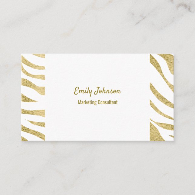 Gold-Business-Card für anspruchsvolle Style Soluti Visitenkarte (Vorderseite)