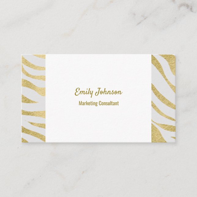 Gold-Business-Card für anspruchsvolle Style Soluti Visitenkarte (Vorderseite)