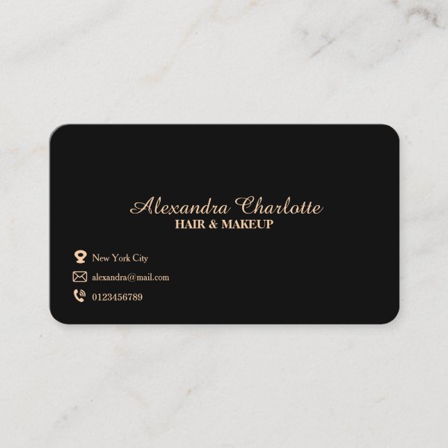 Gold Business Card Premium Design Visitenkarte (Vorderseite)