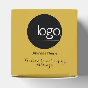 GOLD BUSINESS COMPANY LOGO CUSTOMER GIFT PACKAGEME GESCHENKSCHACHTEL