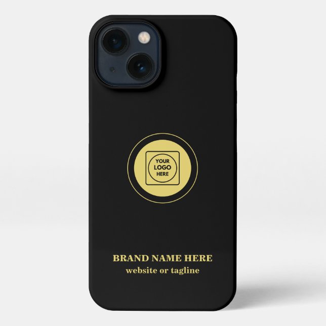 Gold Business Logo Text Professional iphone case Hülle (Rückseite)