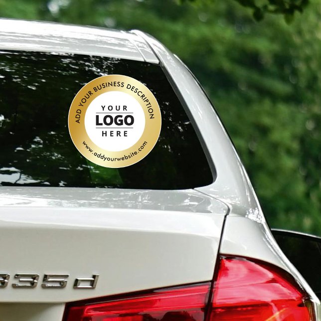 Gold Business Logo Website Car Window Decal Aufkleber (Von Creator hochgeladen)