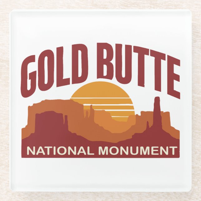 Gold Butte National Monument Nevada Wüste Glasuntersetzer (Vorderseite)