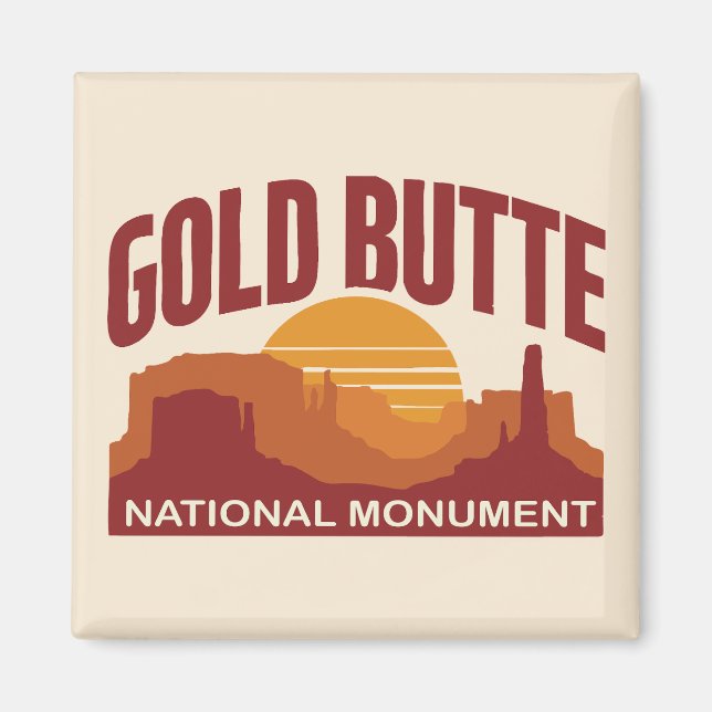 Gold Butte National Monument Nevada Wüste Magnet (Vorne)
