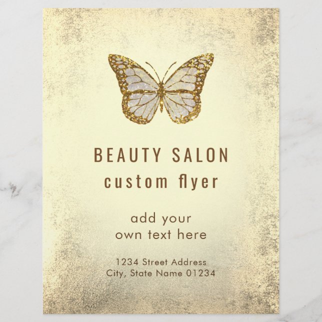 Gold Butterfly Logo Flyer (Vorne)
