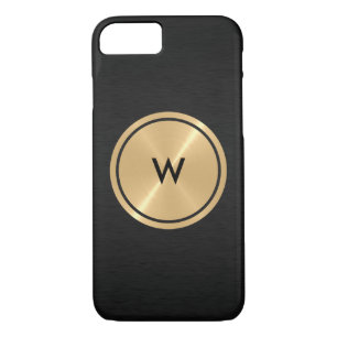 Gold Button und Black Stainless Steel Metal Case-Mate iPhone Hülle
